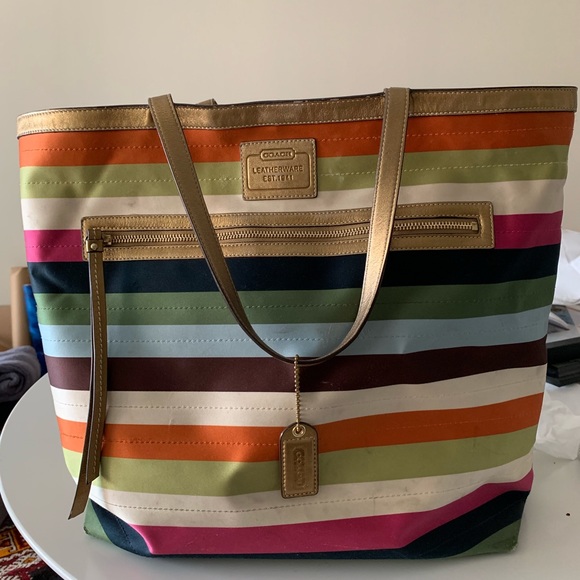 extra large coach tote